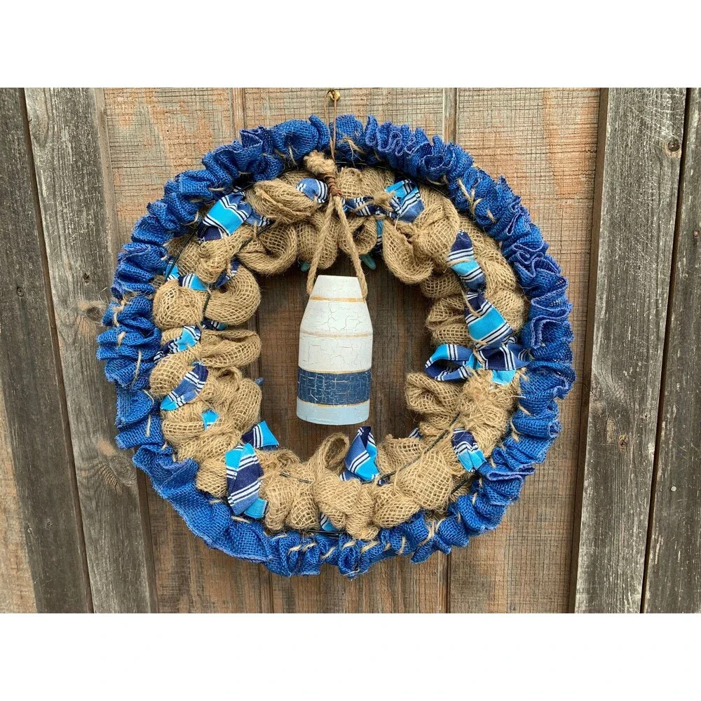 Coastal Nautical Natural Ruffled 18